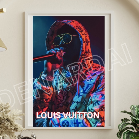 LOUIS VUITTON X RAP CULTURE POSTER 11X17 PRINT WALL DECOR WALL ART BY DENARDAI - Picture 1 of 2